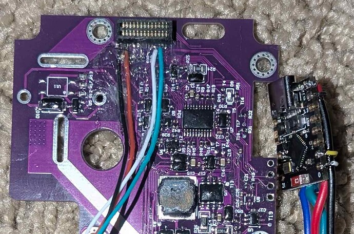 soldered on LCM